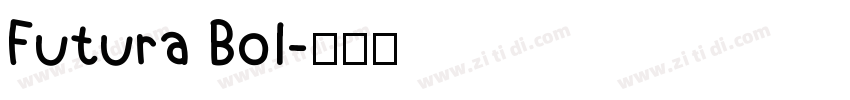 Futura Bol字体转换